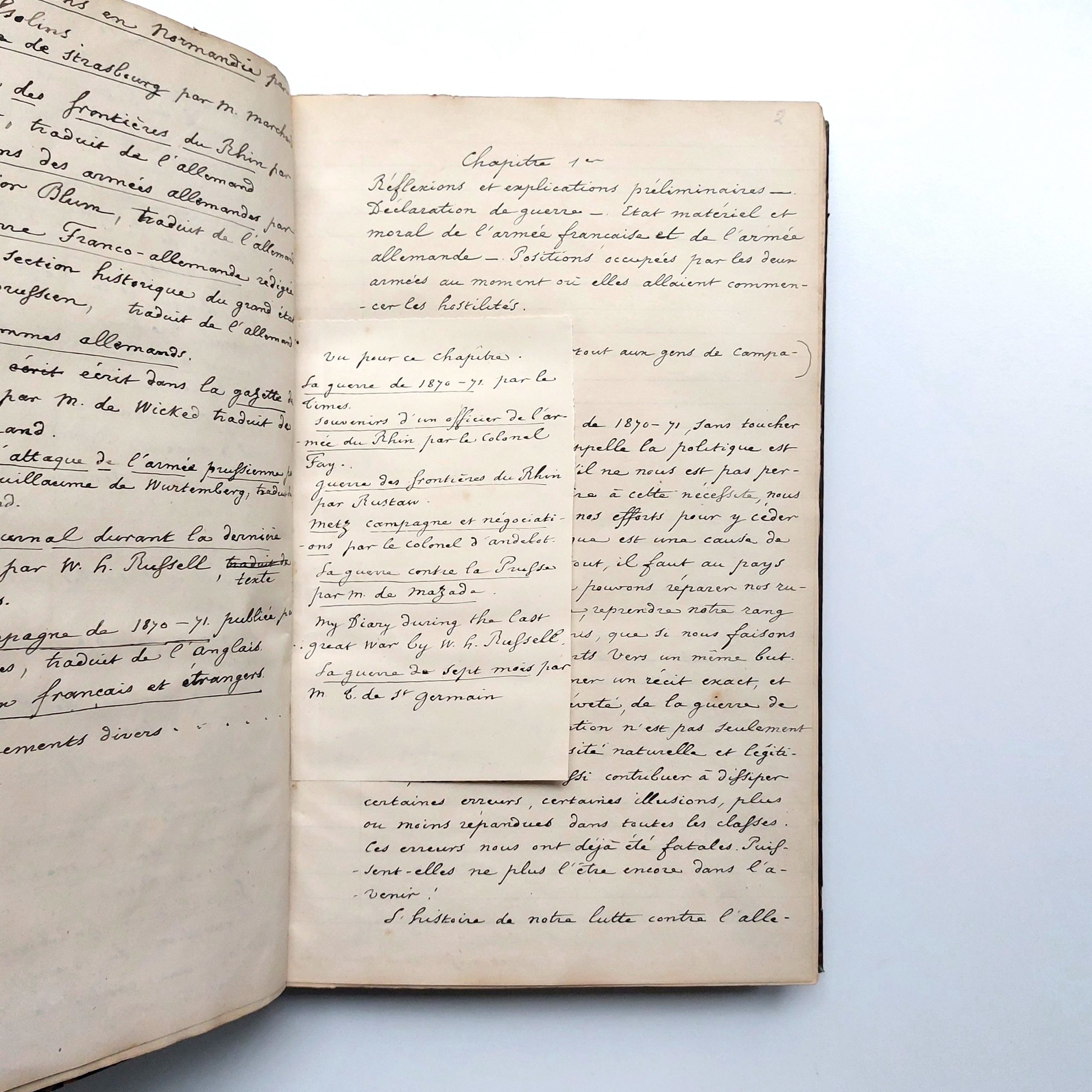 Manuscrit autographe inédit de l'historien Henri Gomont (1815-1890). – Image 5