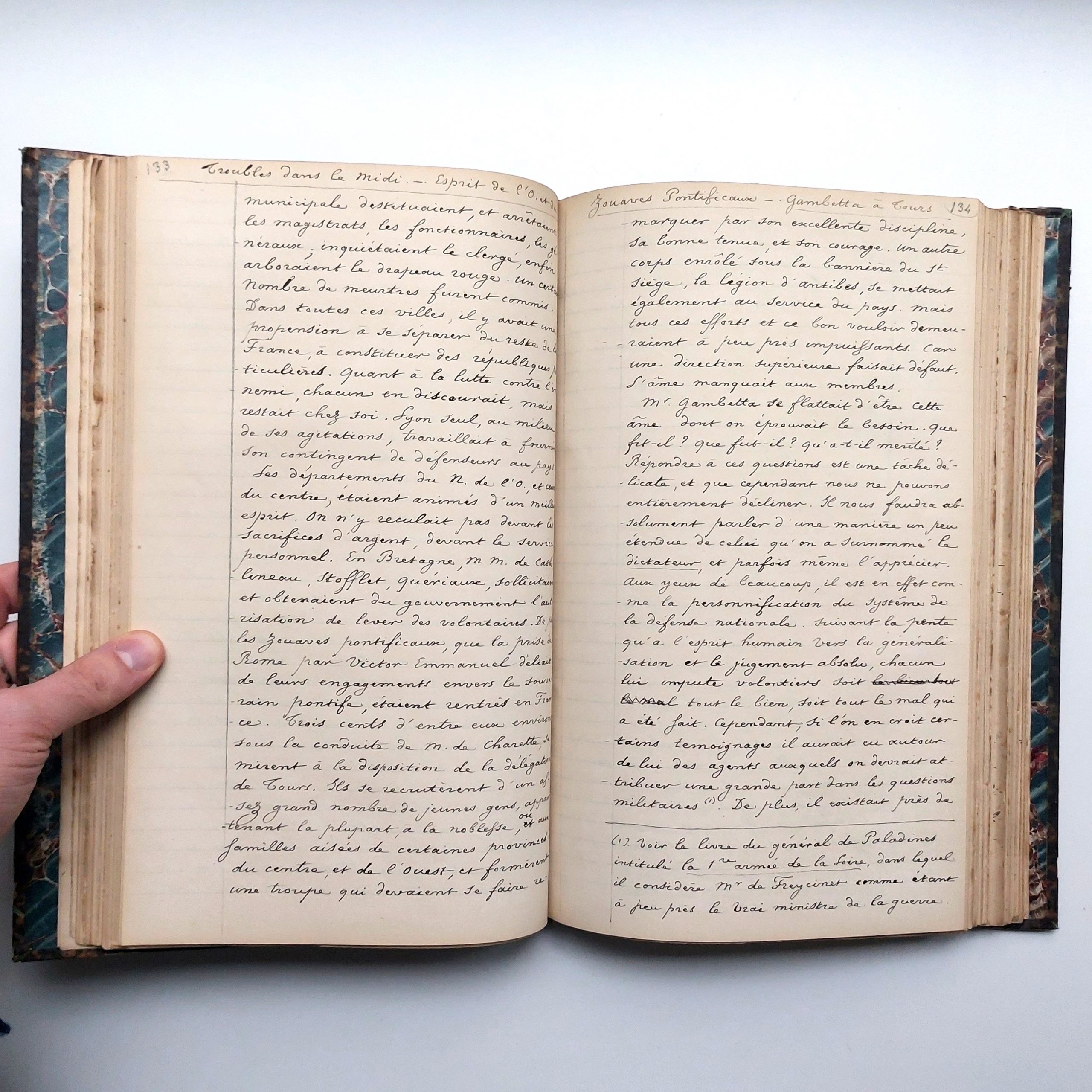 Manuscrit autographe inédit de l'historien Henri Gomont (1815-1890). – Image 7