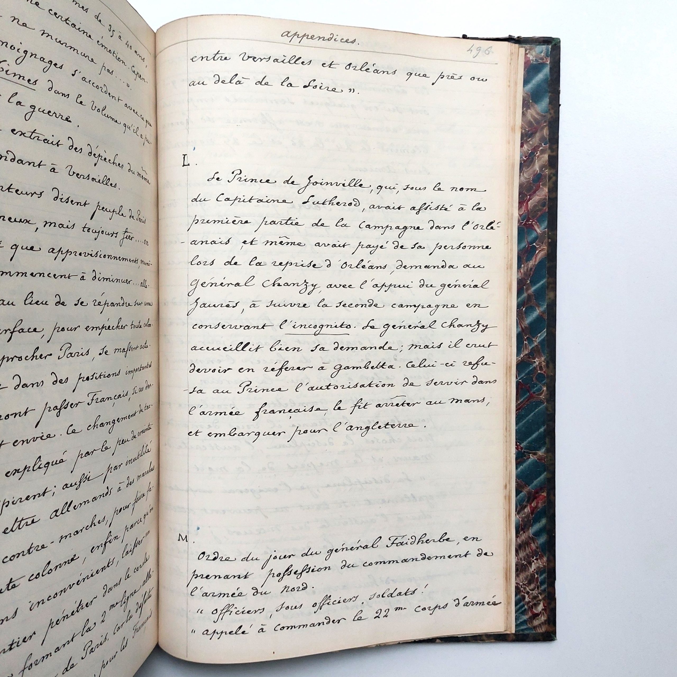 Manuscrit autographe inédit de l'historien Henri Gomont (1815-1890). – Image 10