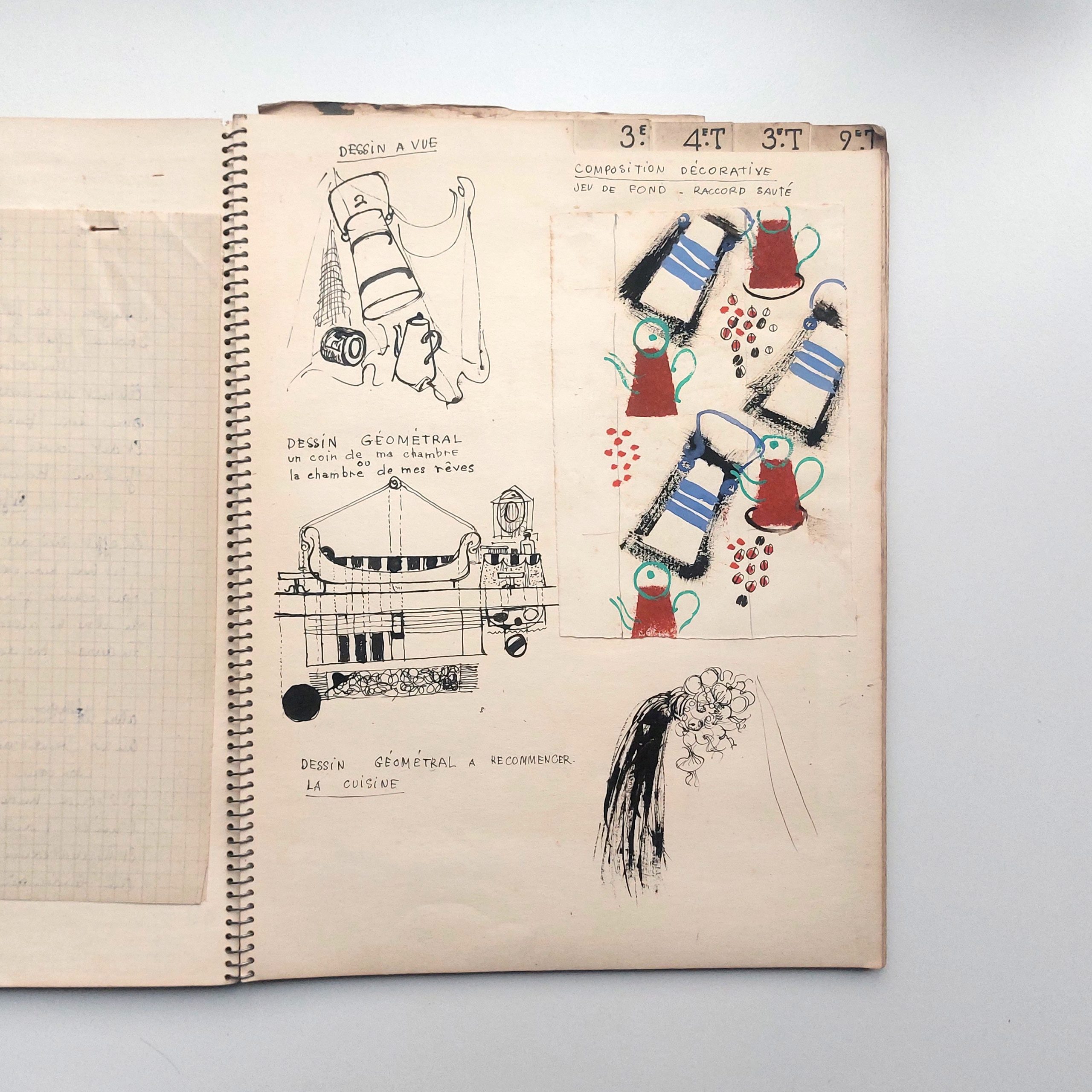 Production graphique d'un professeur de dessin pour ses cours provenant du graveur Jacques Devigne. – Image 3