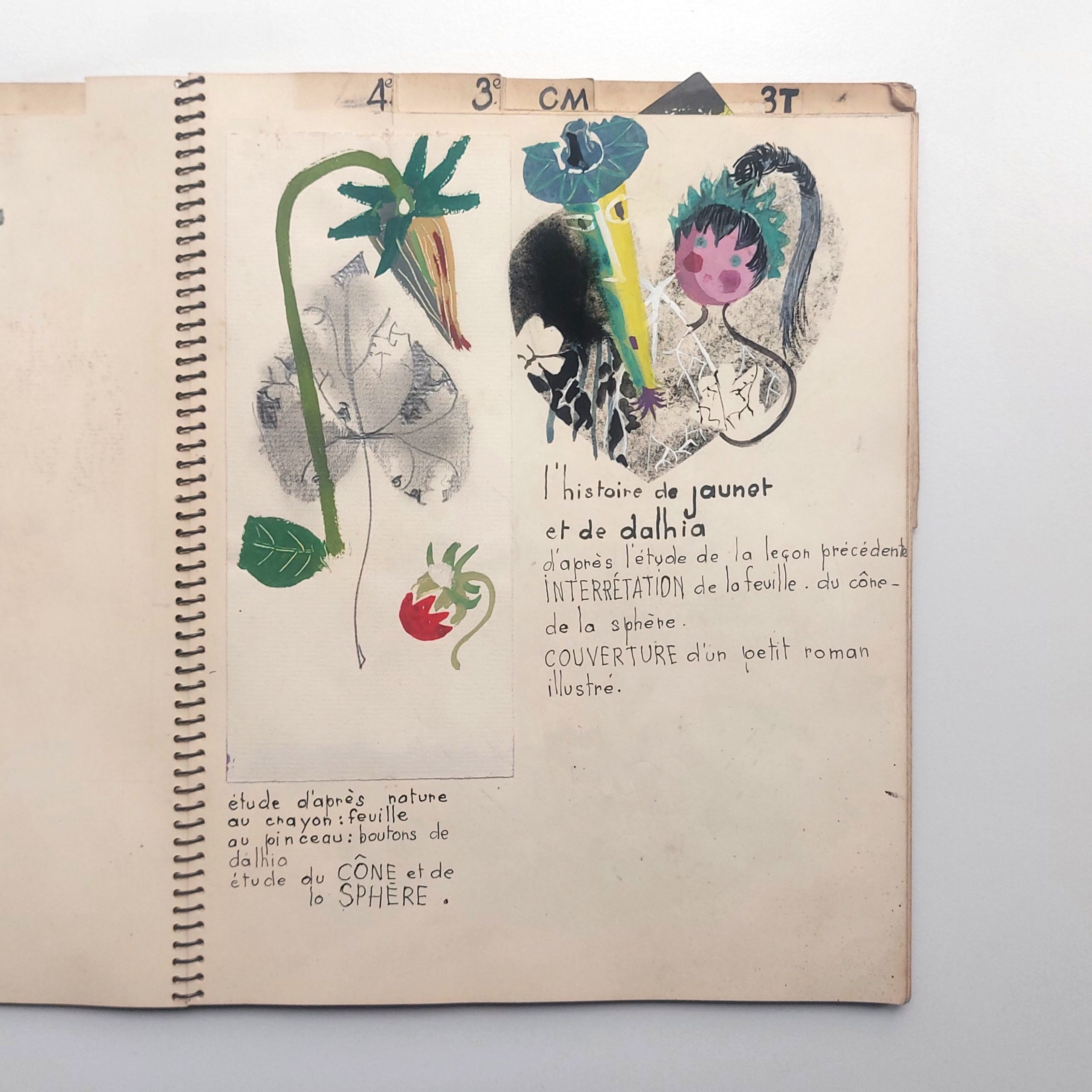 Production graphique d'un professeur de dessin pour ses cours provenant du graveur Jacques Devigne. – Image 11