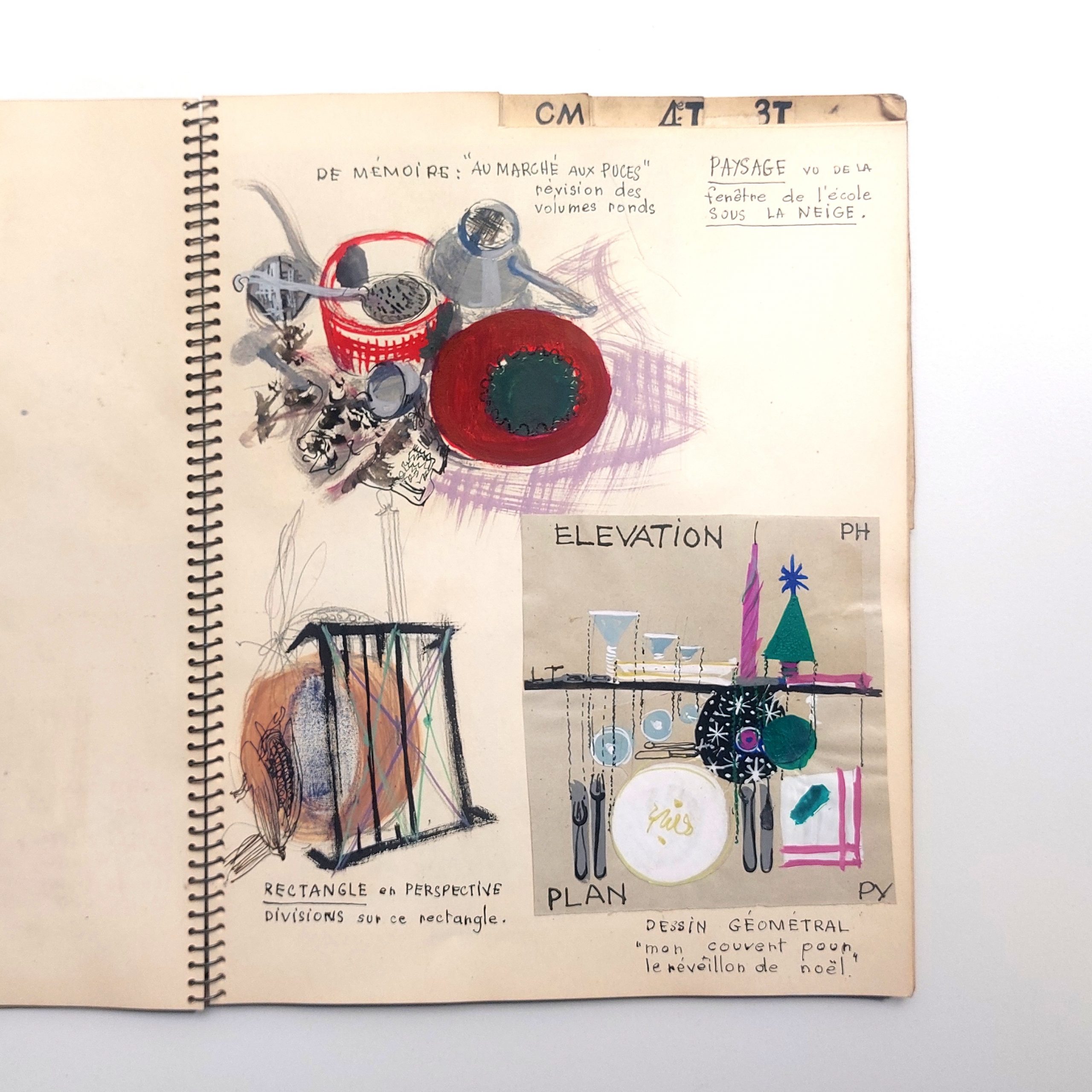 Production graphique d'un professeur de dessin pour ses cours provenant du graveur Jacques Devigne. – Image 13