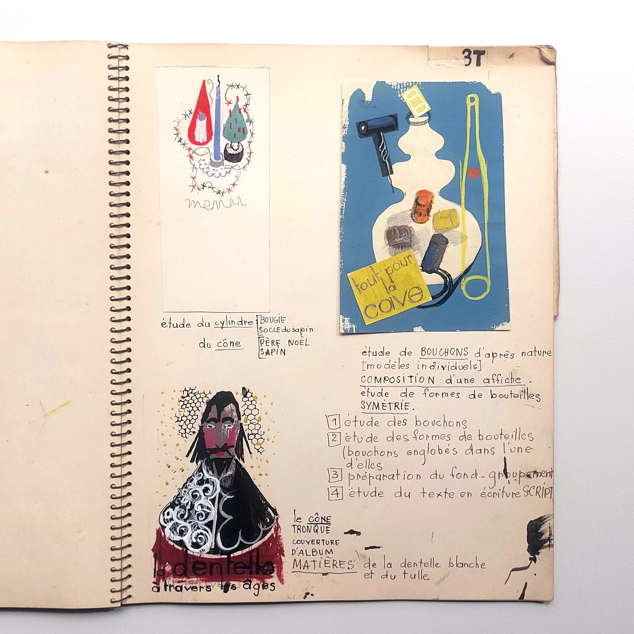 Production graphique d'un professeur de dessin pour ses cours provenant du graveur Jacques Devigne. – Image 16
