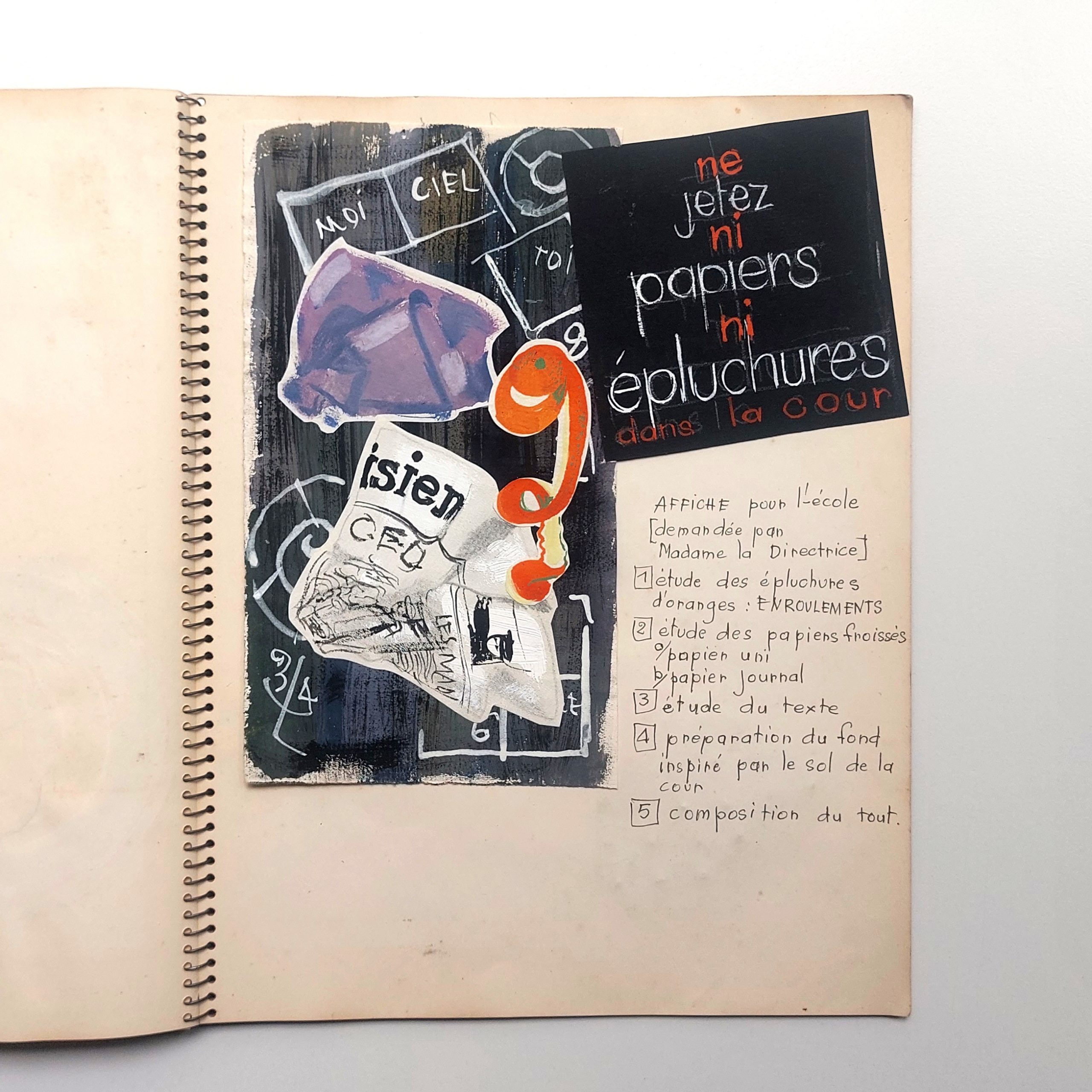 Production graphique d'un professeur de dessin pour ses cours provenant du graveur Jacques Devigne. – Image 18