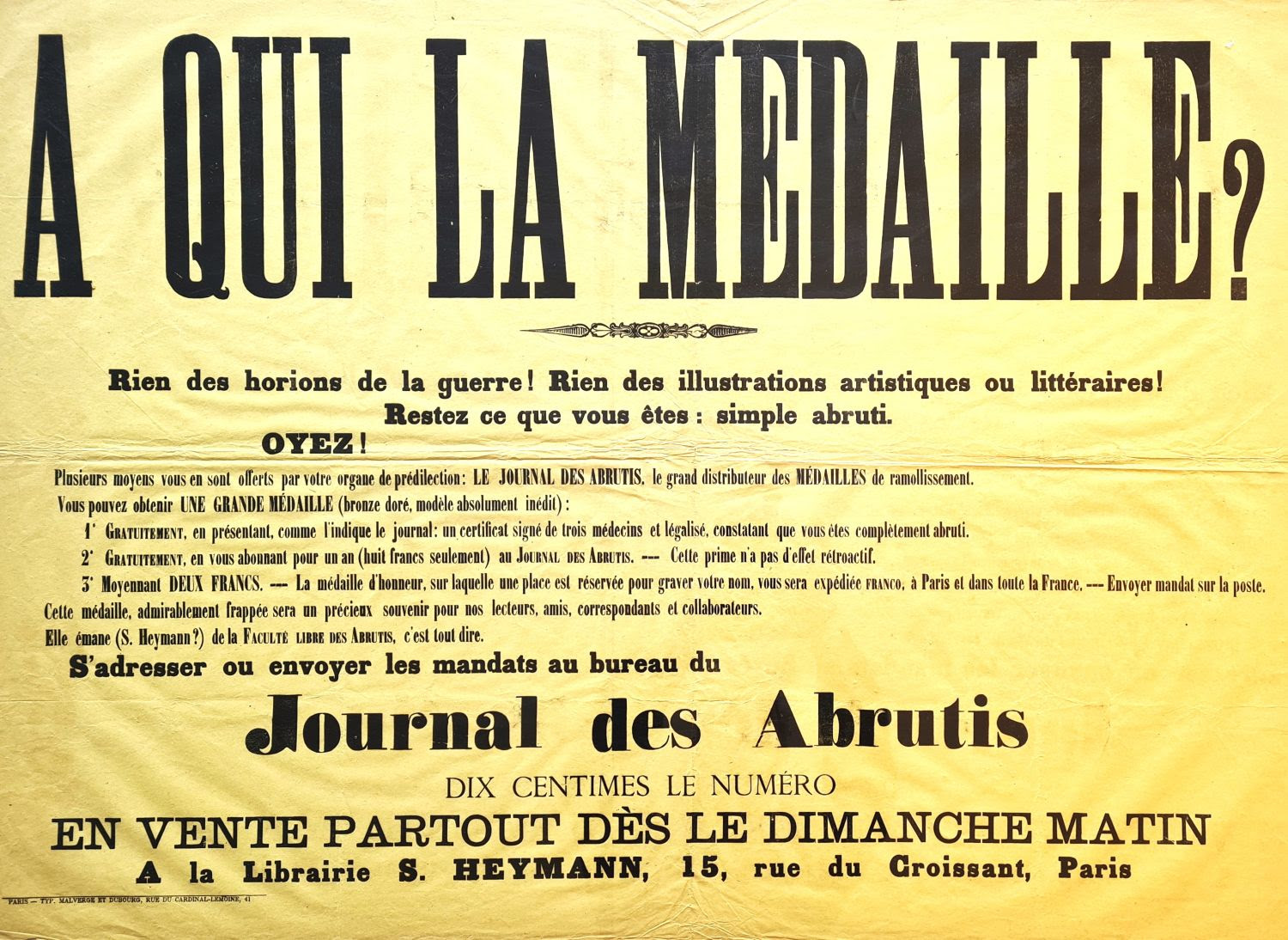 Ensemble composé d'une affiche, d'une médaille de membre et d'un numéro. – Image 6