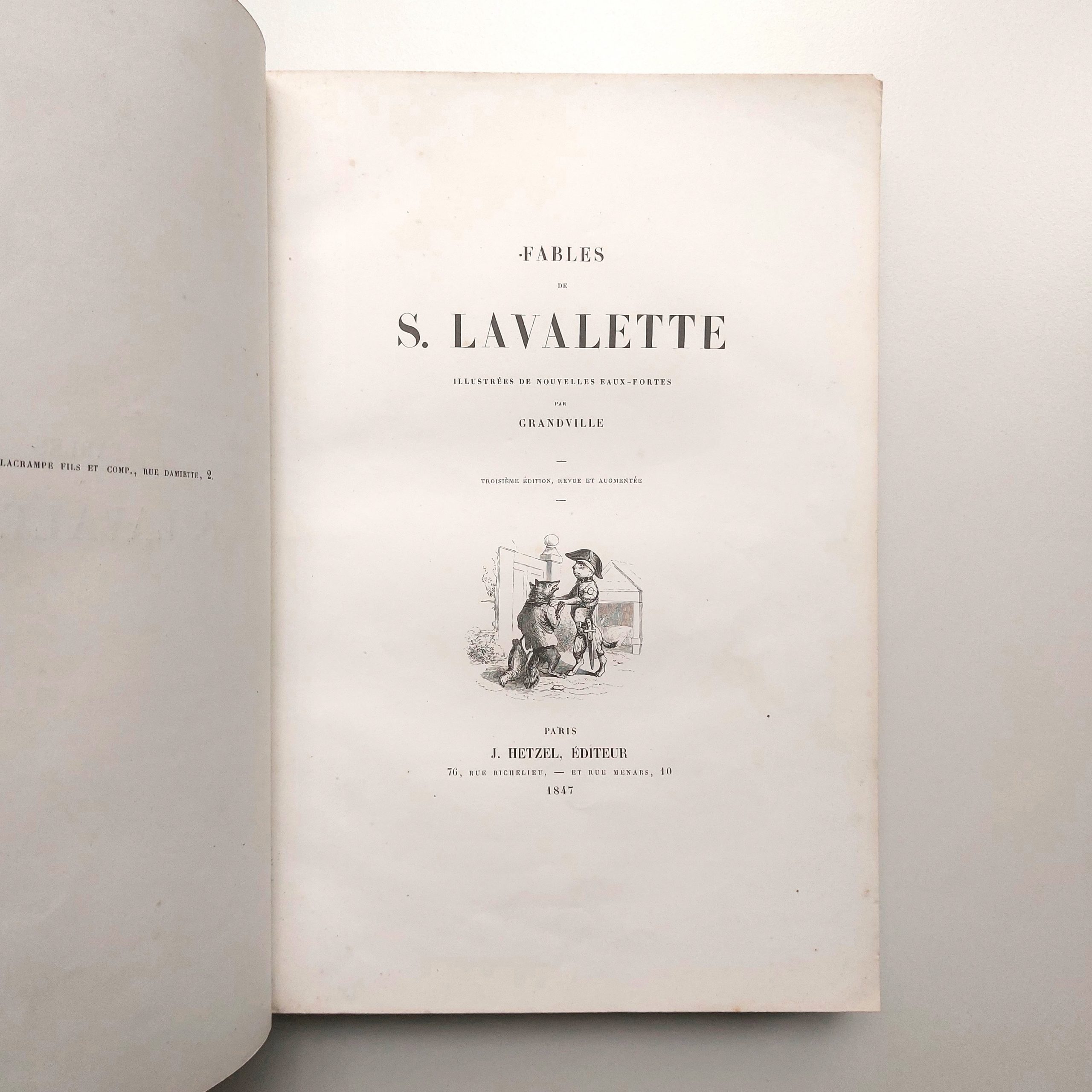 Fables de S. Lavalette illustrées de nouvelles eaux-fortes par Granville. – Image 3