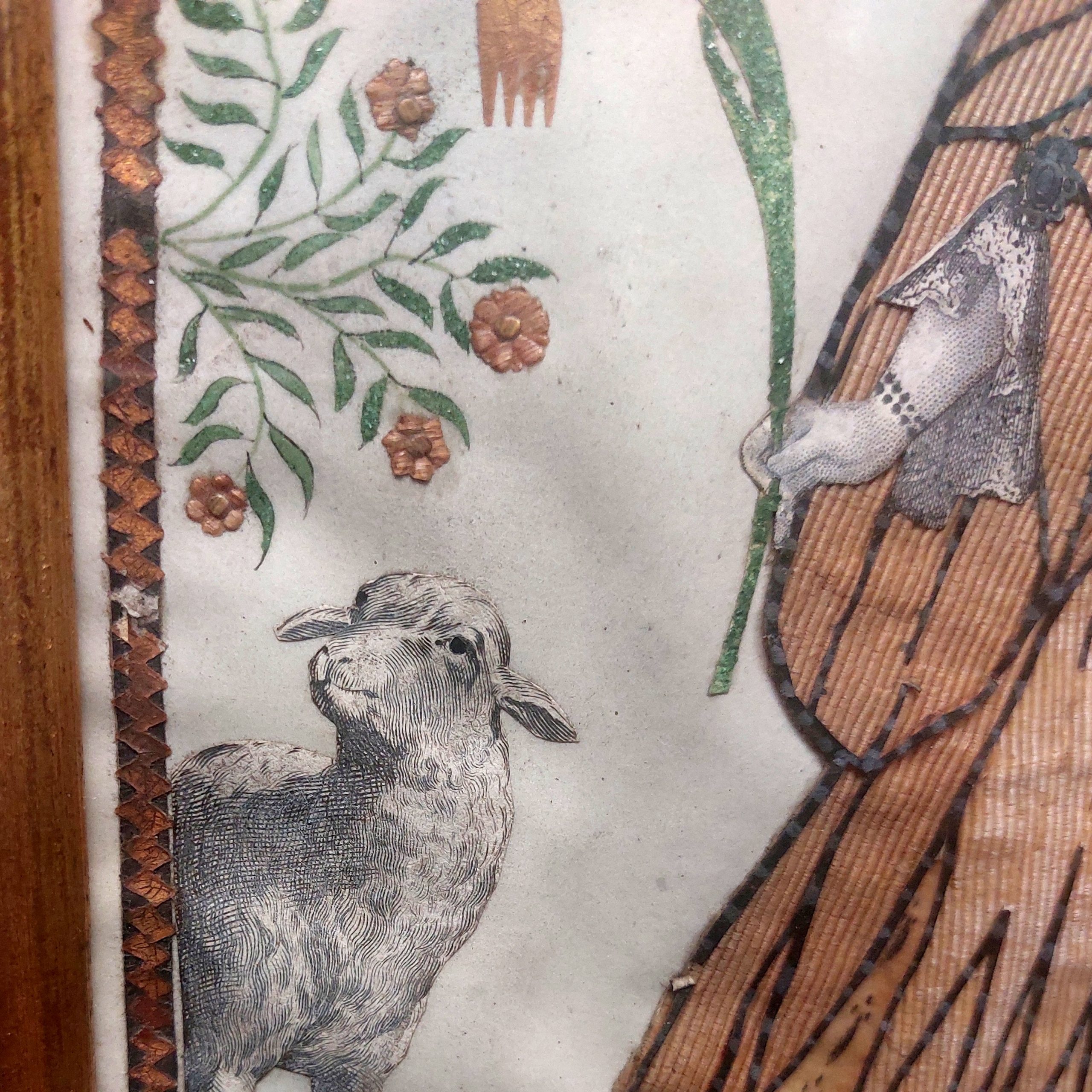 Sainte Agnès en élégante du XVIIIe siècle. – Image 3