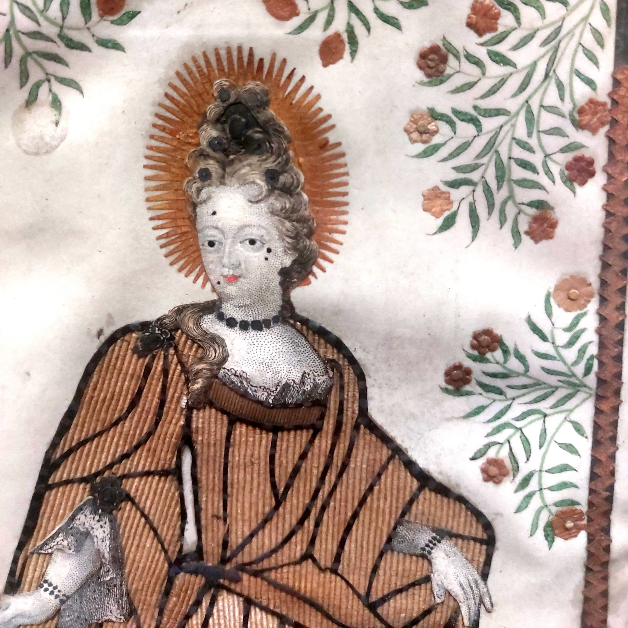 Sainte Agnès en élégante du XVIIIe siècle. – Image 5