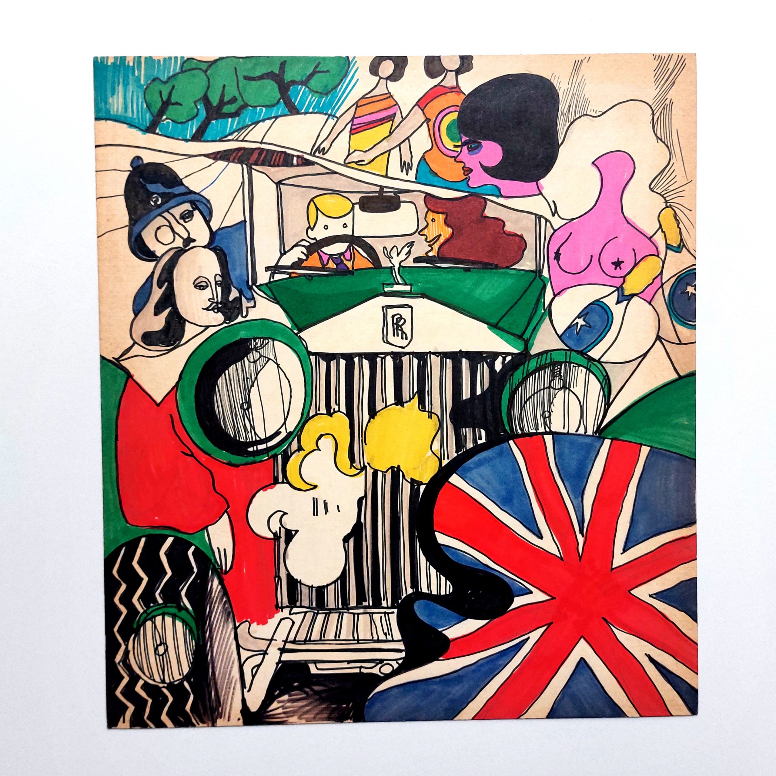 Ensemble de 15 dessins ou gouaches de l’illustratrice Dominique Buzias. – Image 2