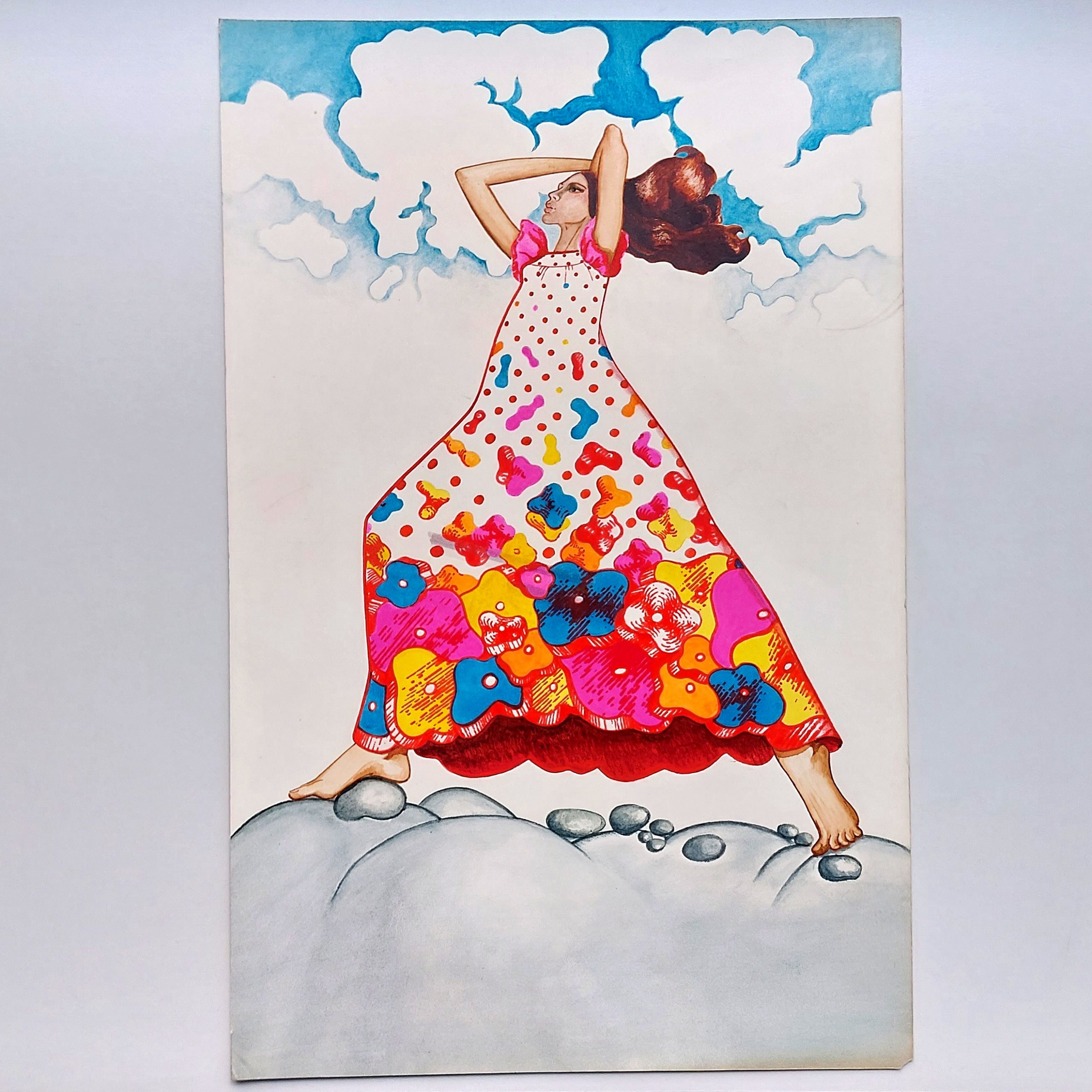 Ensemble de 15 dessins ou gouaches de l’illustratrice Dominique Buzias. – Image 9