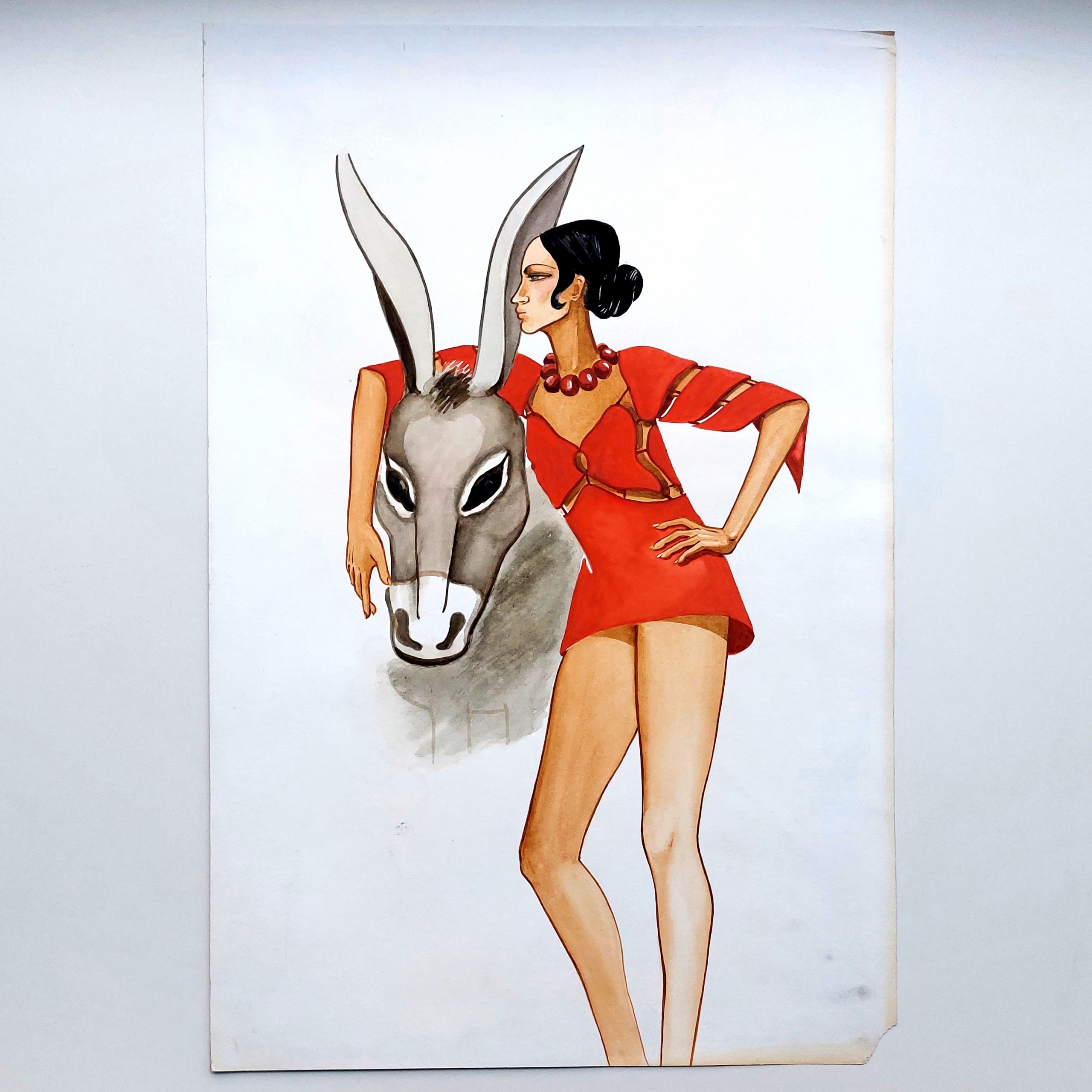 Ensemble de 15 dessins ou gouaches de l’illustratrice Dominique Buzias. – Image 11