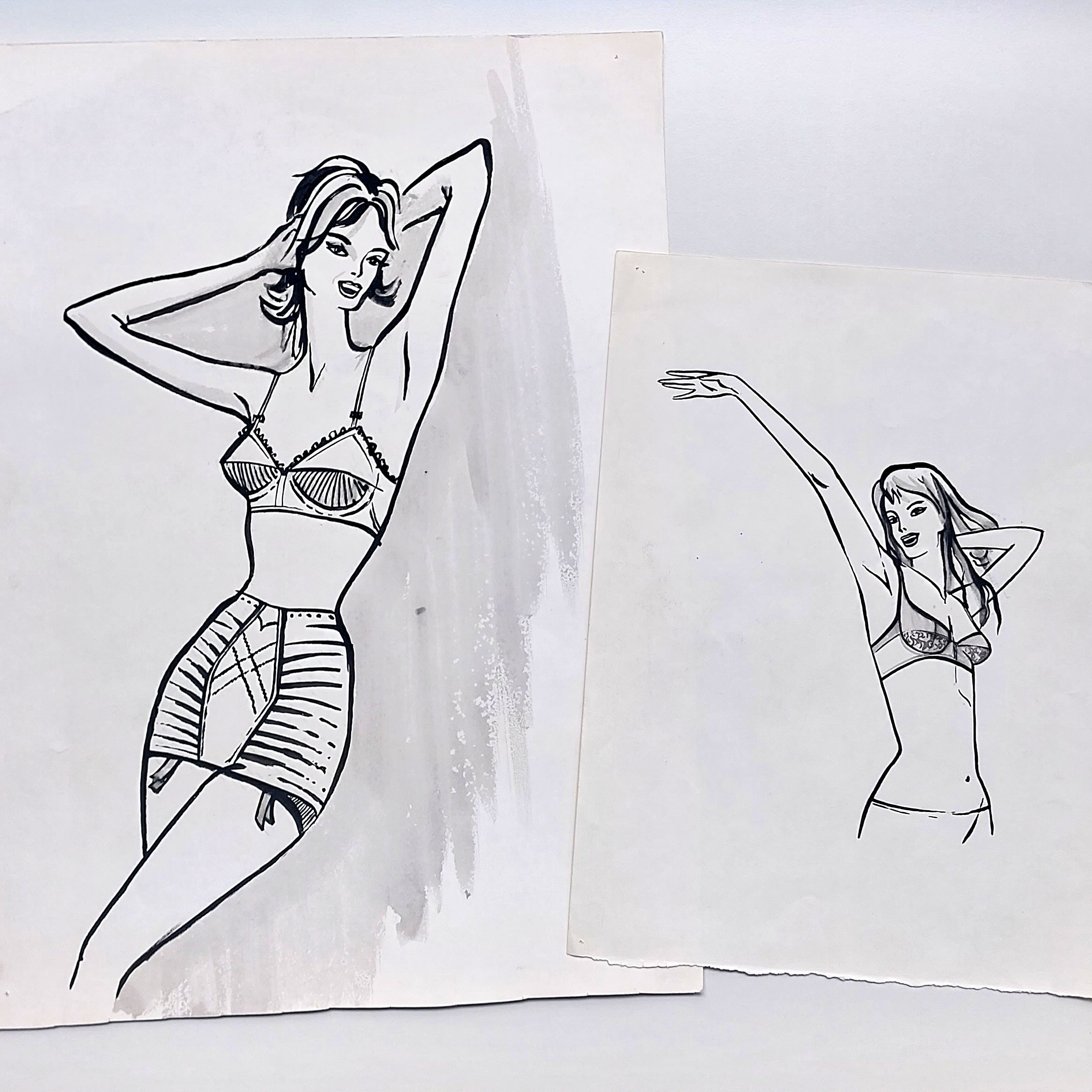 Ensemble de 15 dessins ou gouaches de l’illustratrice Dominique Buzias. – Image 14