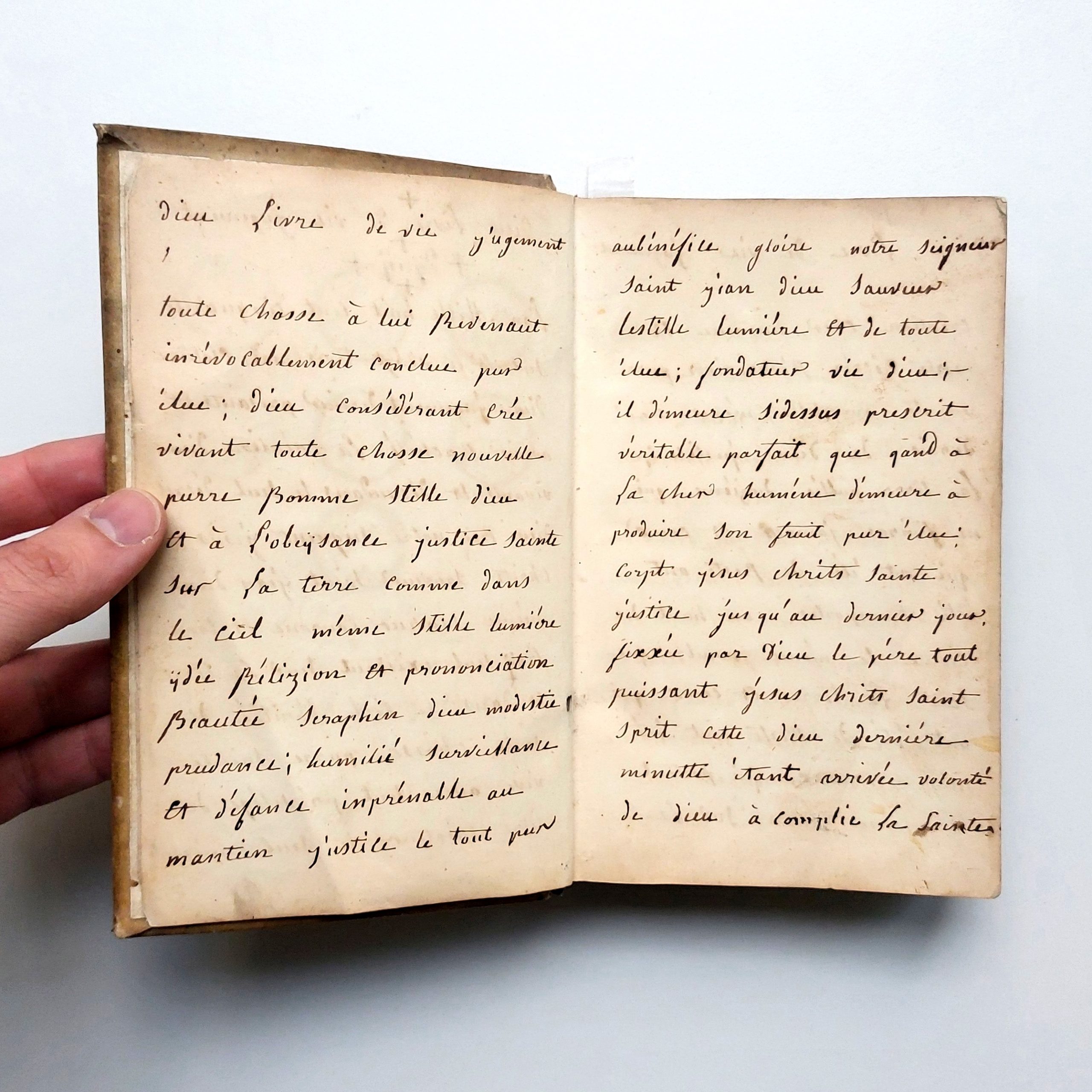 Curieux manuscrit religieux dont on peine à saisir le sens. – Image 5