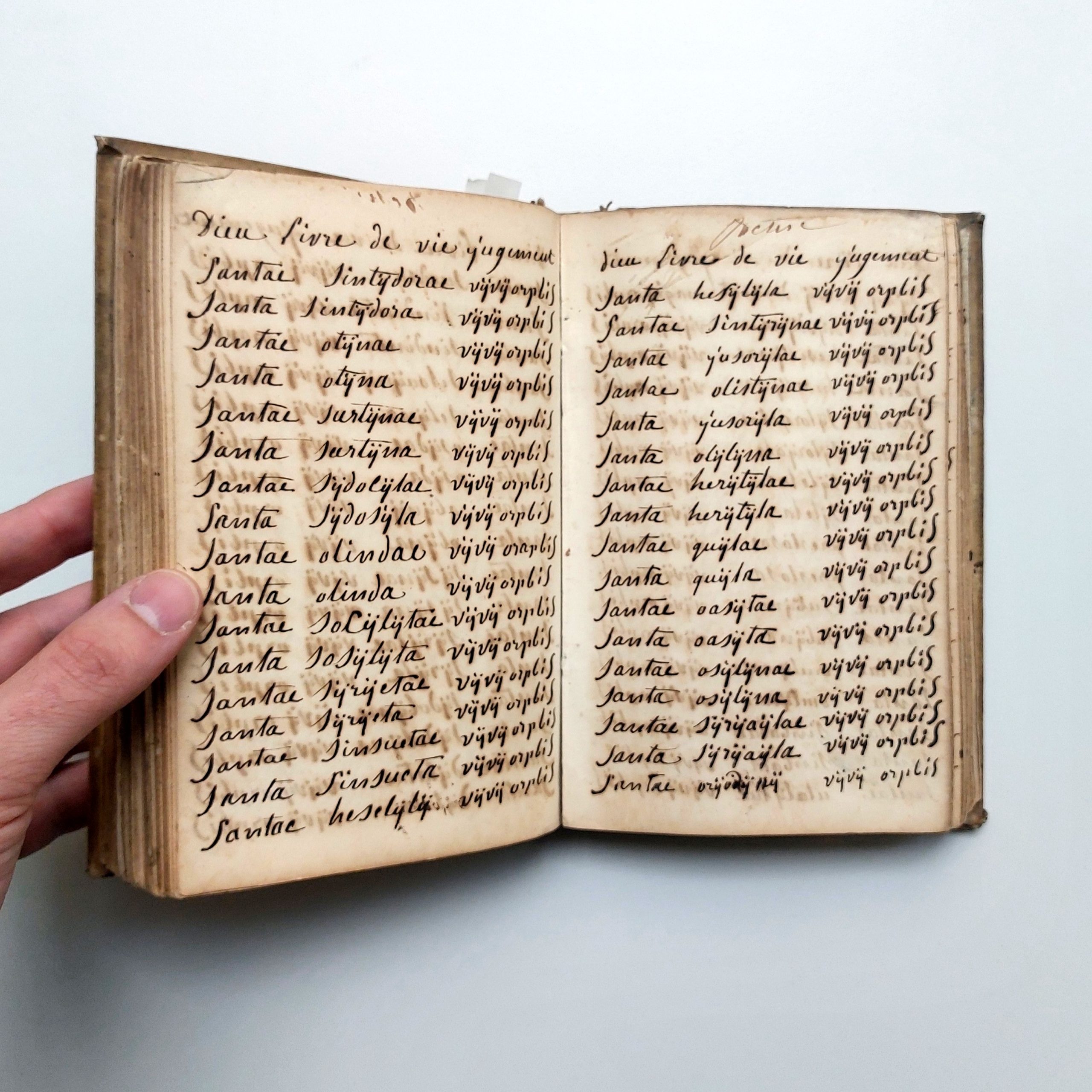 Curieux manuscrit religieux dont on peine à saisir le sens. – Image 11