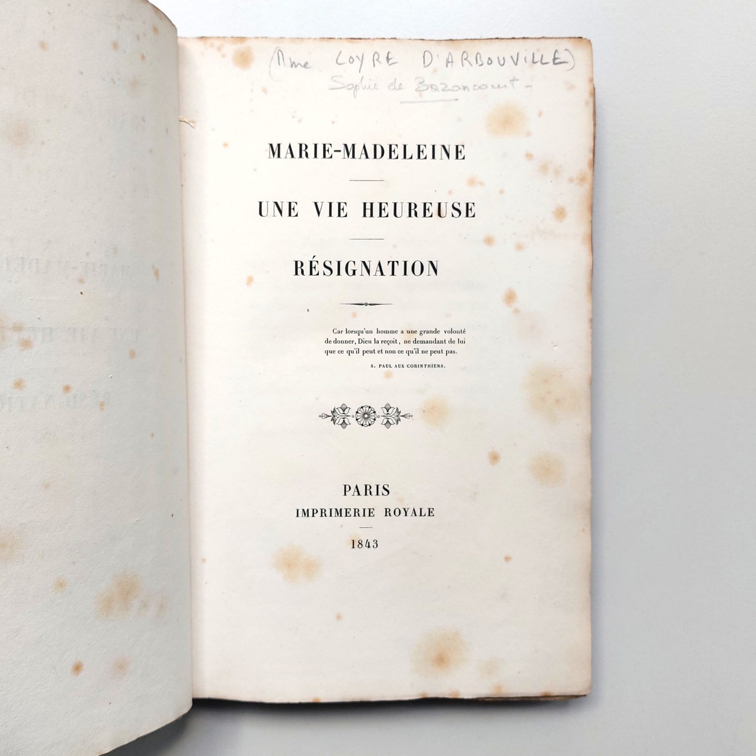 Marie Madeleine. Une vie heureuse. Résignation. – Image 4