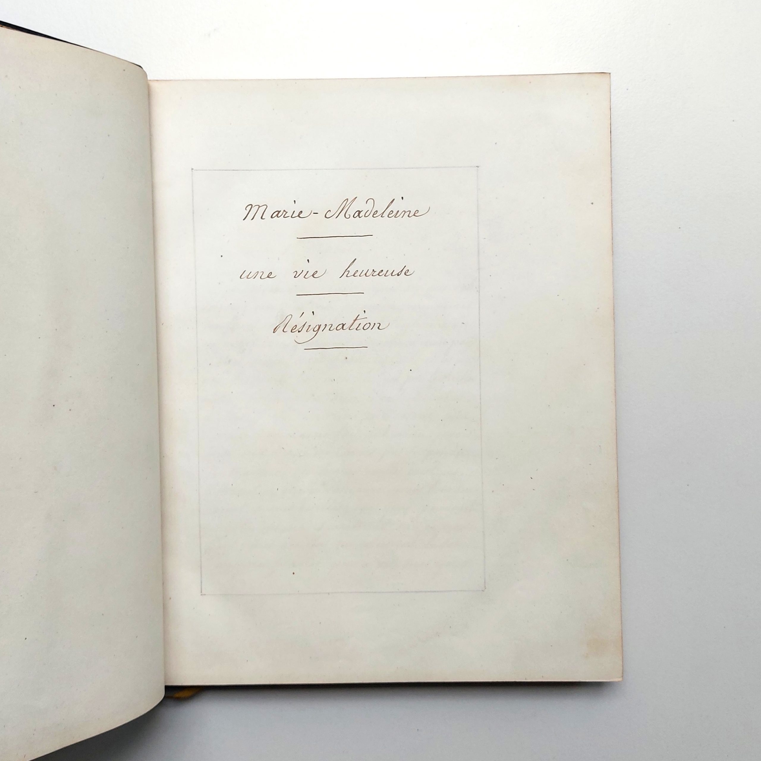 Marie Madeleine. Une vie heureuse. Résignation. – Image 11
