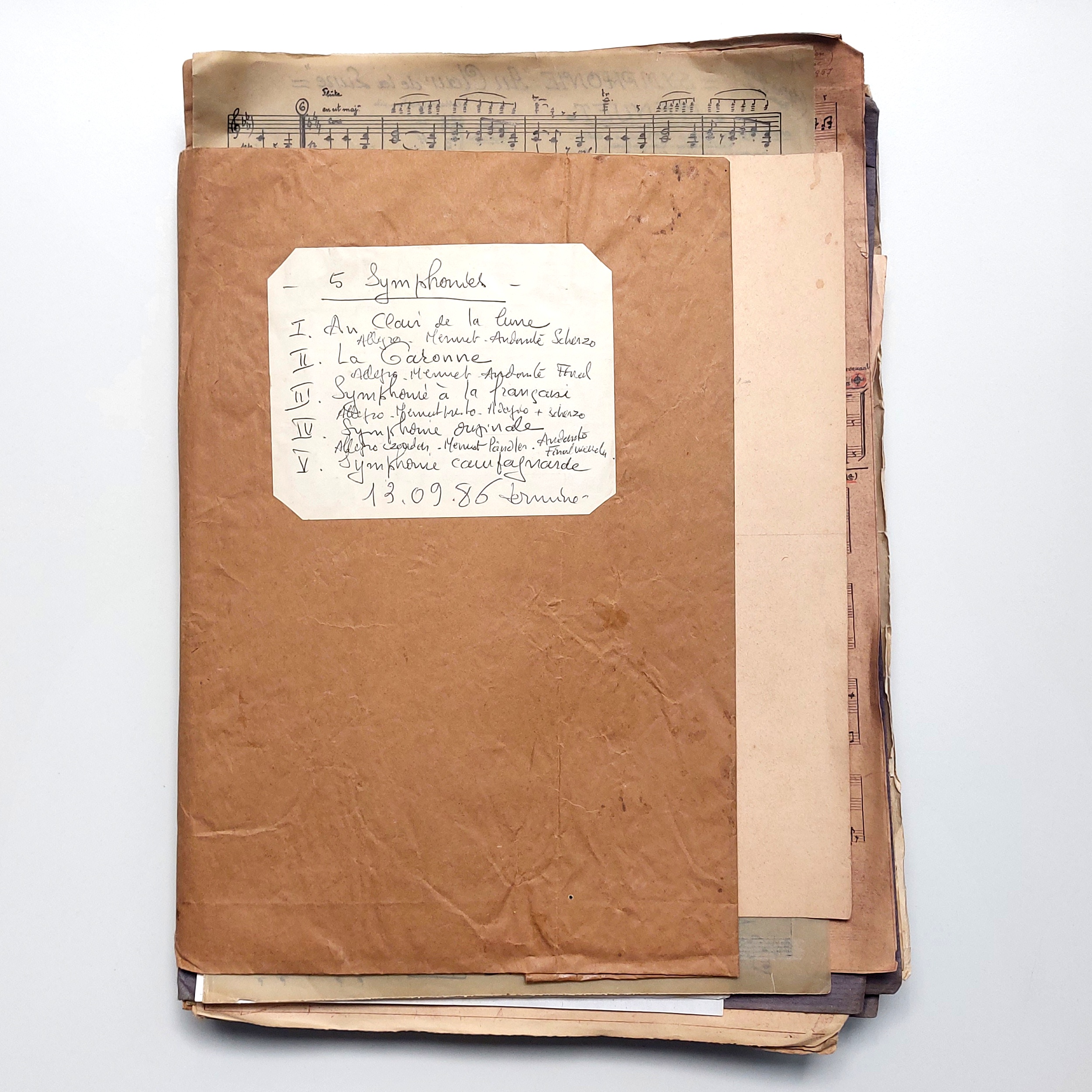 Des centaines de partitions manuscrites et impressions confidentielles des compositions de Lucien Pierre Frantzen (1881-1975) dit Pierre Franc. – Image 4