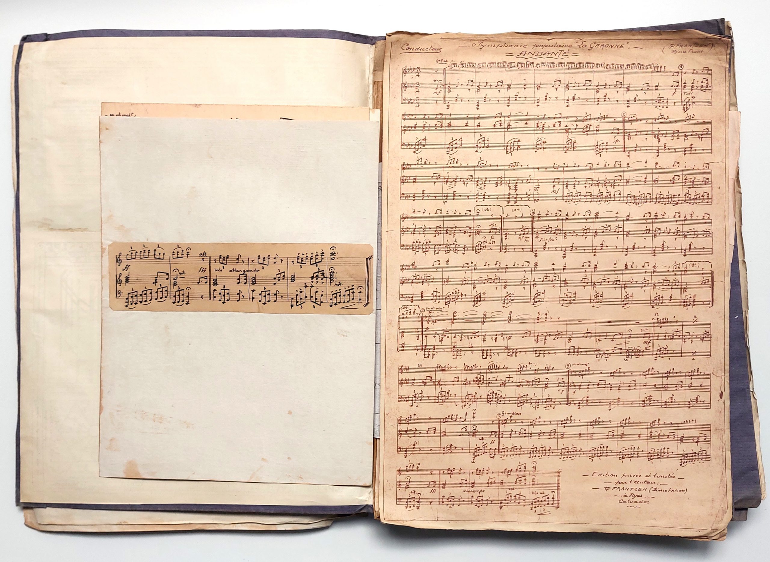 Des centaines de partitions manuscrites et impressions confidentielles des compositions de Lucien Pierre Frantzen (1881-1975) dit Pierre Franc. – Image 6