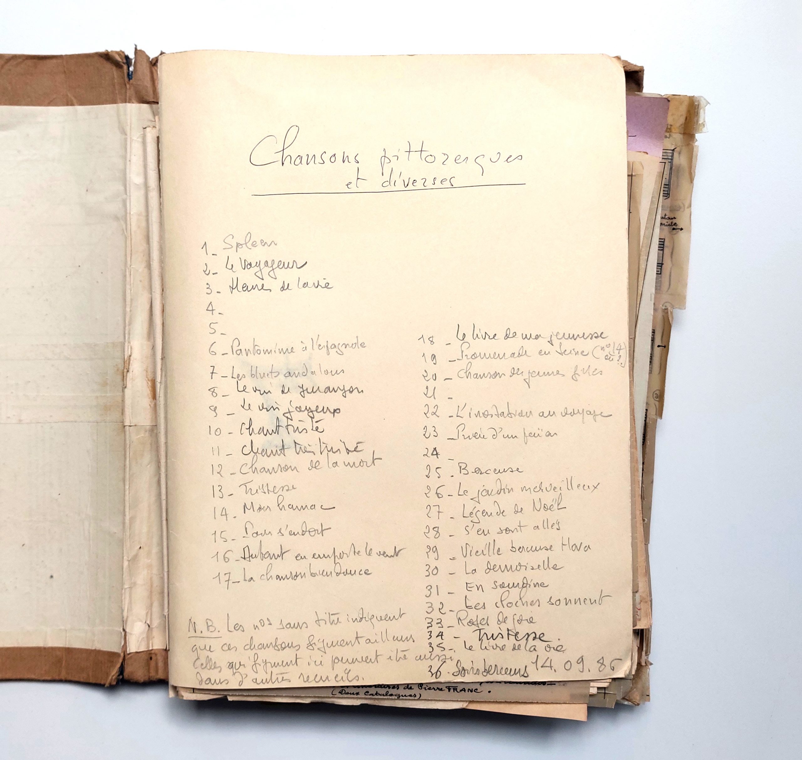 Des centaines de partitions manuscrites et impressions confidentielles des compositions de Lucien Pierre Frantzen (1881-1975) dit Pierre Franc. – Image 10