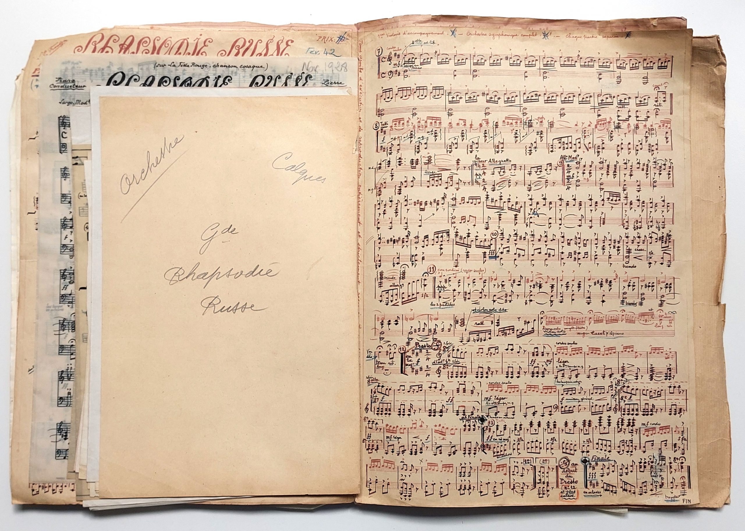 Des centaines de partitions manuscrites et impressions confidentielles des compositions de Lucien Pierre Frantzen (1881-1975) dit Pierre Franc. – Image 15