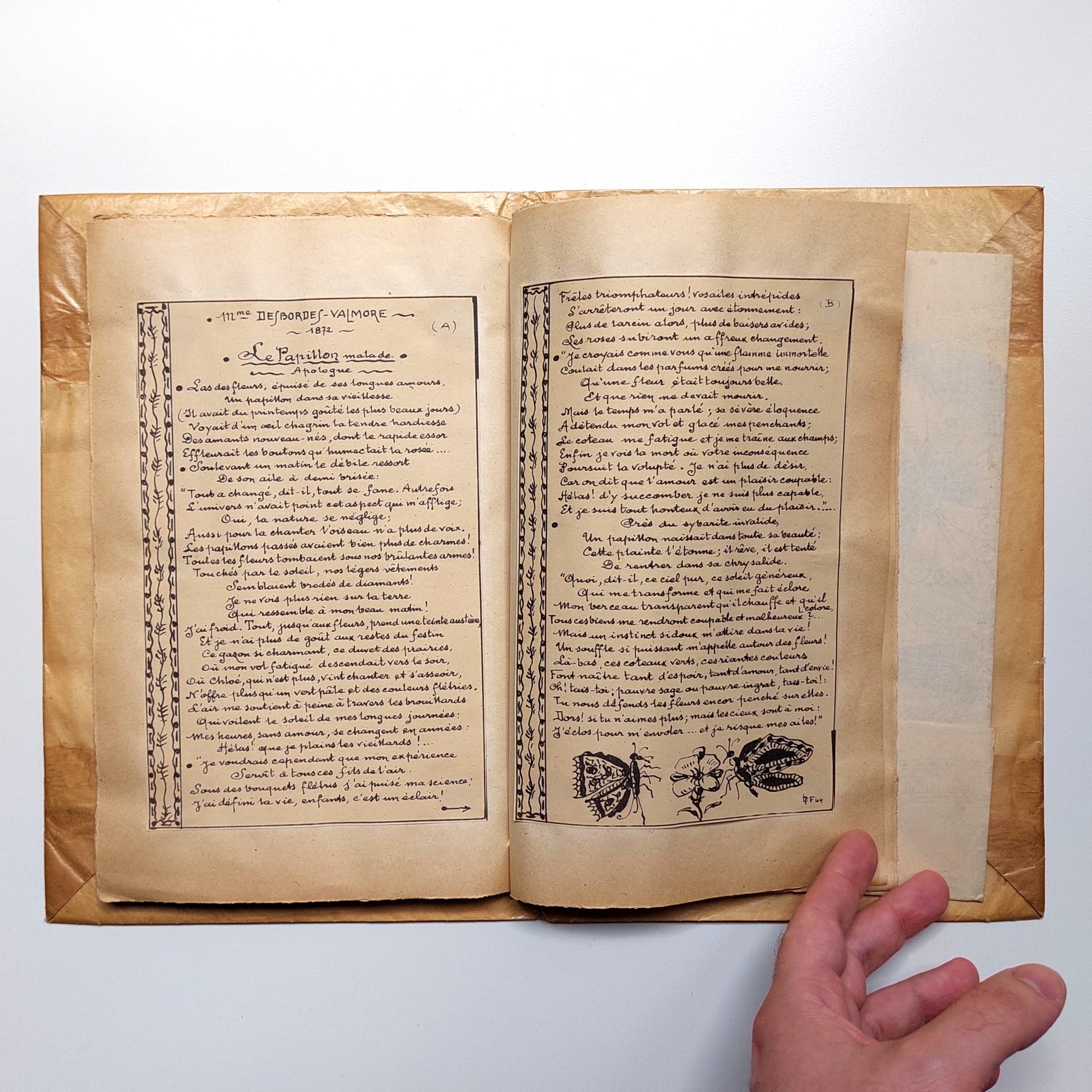 Les Papillons. Petit recueil artistique. Poésies. Curiosités. Dessins. – Image 10