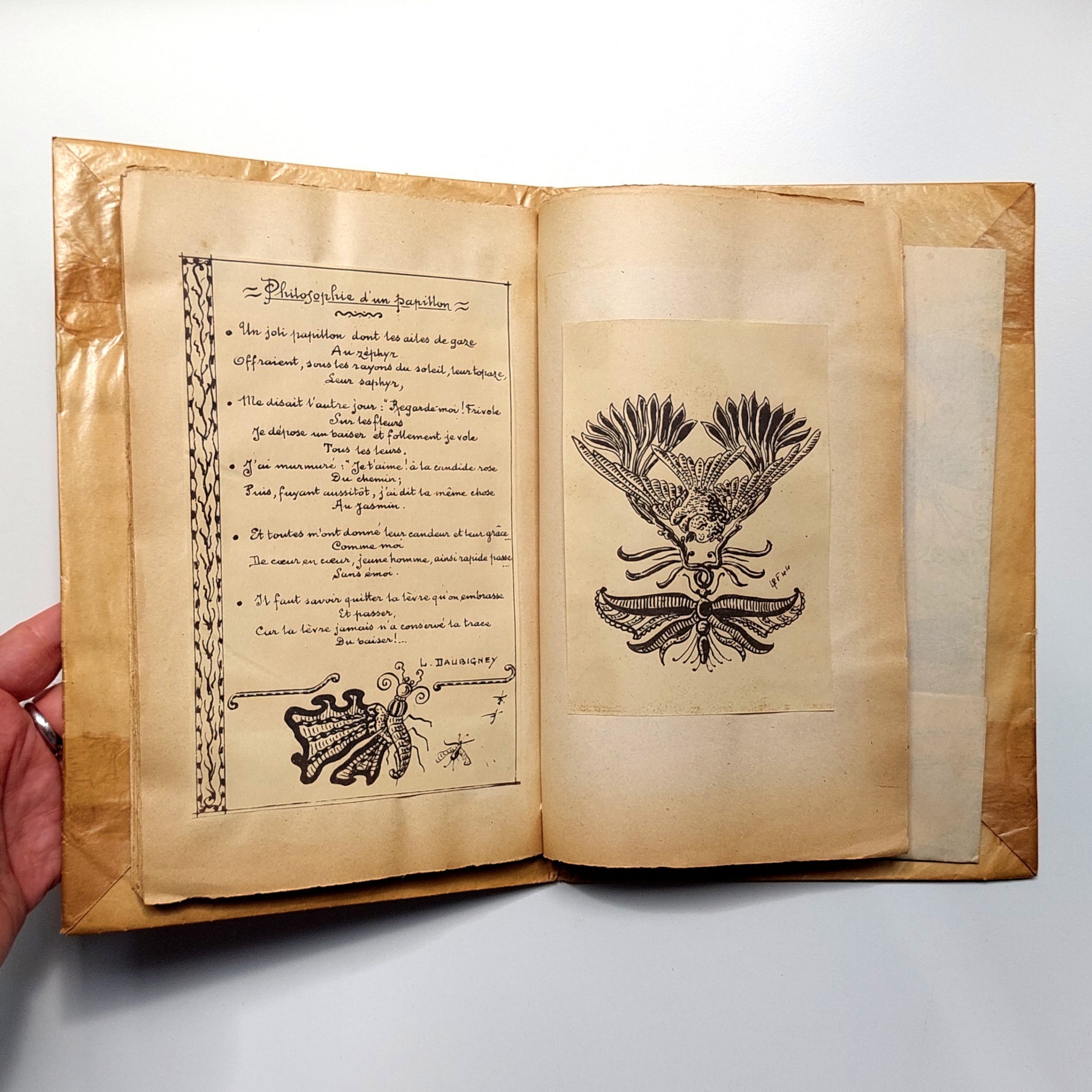 Les Papillons. Petit recueil artistique. Poésies. Curiosités. Dessins. – Image 11